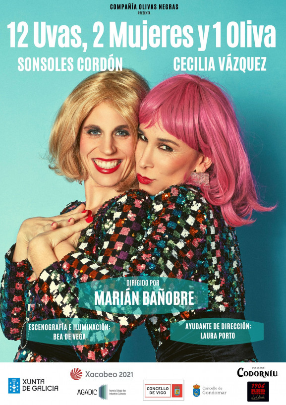 12 uvas, 2 mujeres y 1 oliva - Poster