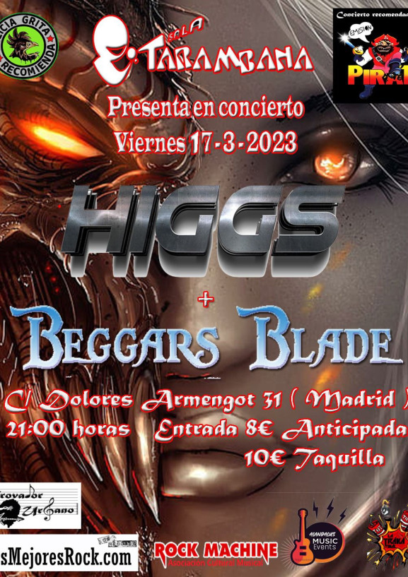 Higgs + Beggars Blade - Poster