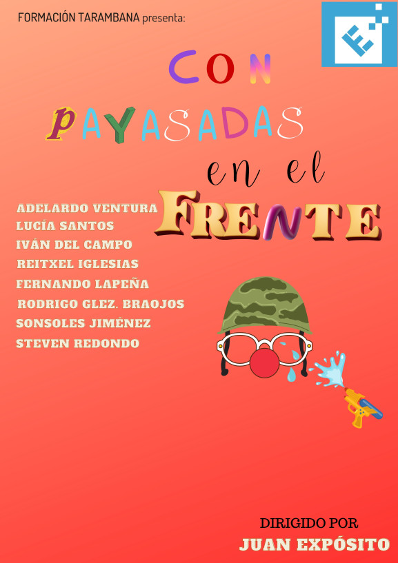 Con payasadas en el frente
(Muestra teatral) - Poster