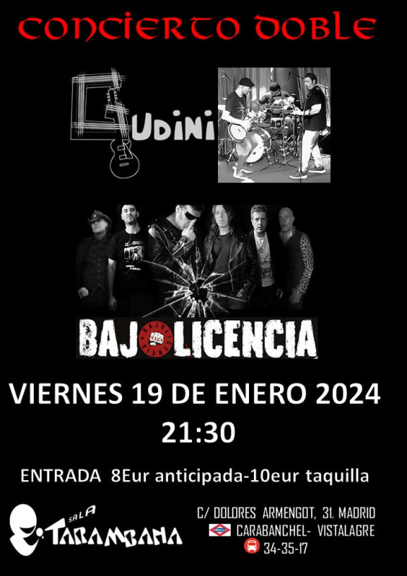 bajo licencia + gudini - Poster
