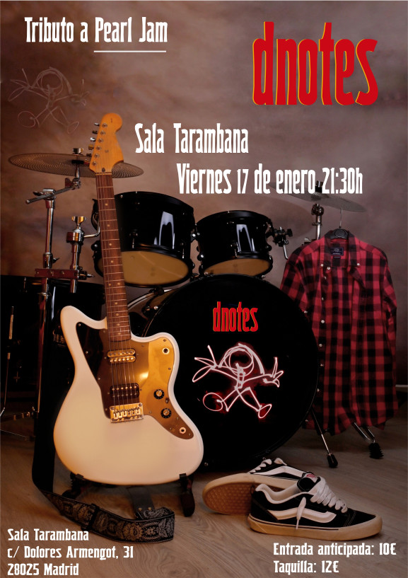dnotes tributo a pearl jam - Poster