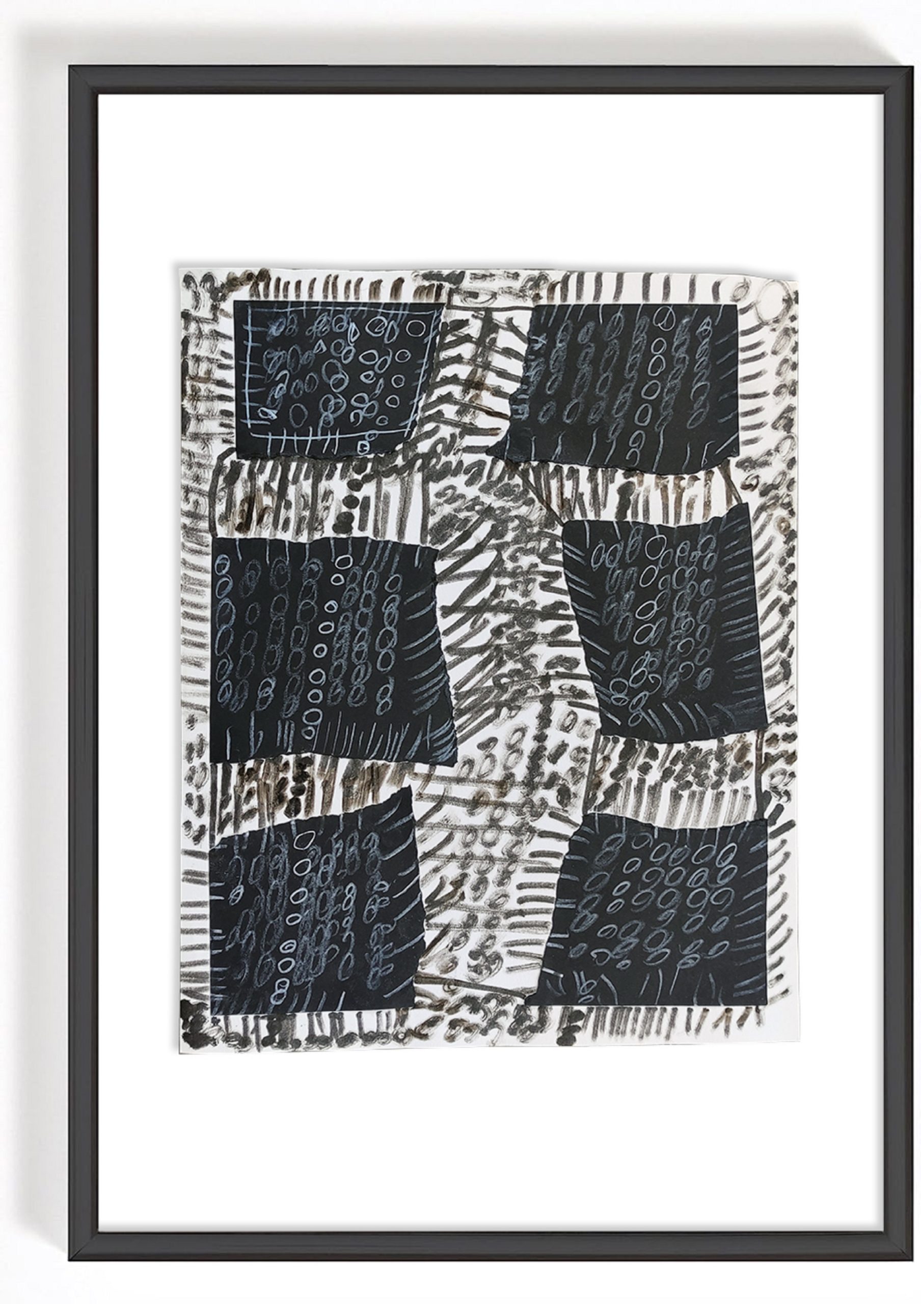 Fragmentos y conexiones: La creación abstracta y colectiva en blanco y negro - Poster