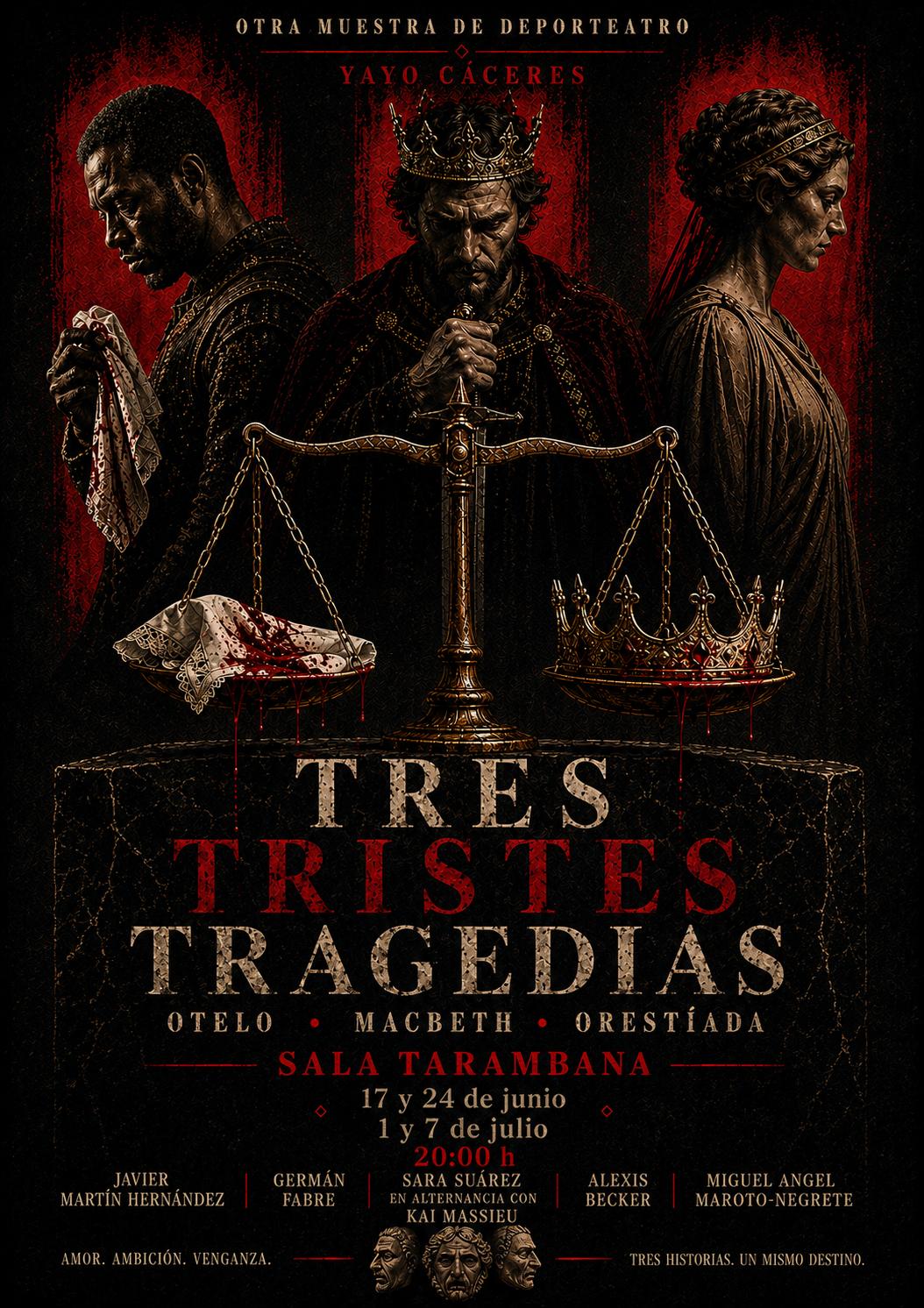 Tres tristes tragedias - Poster