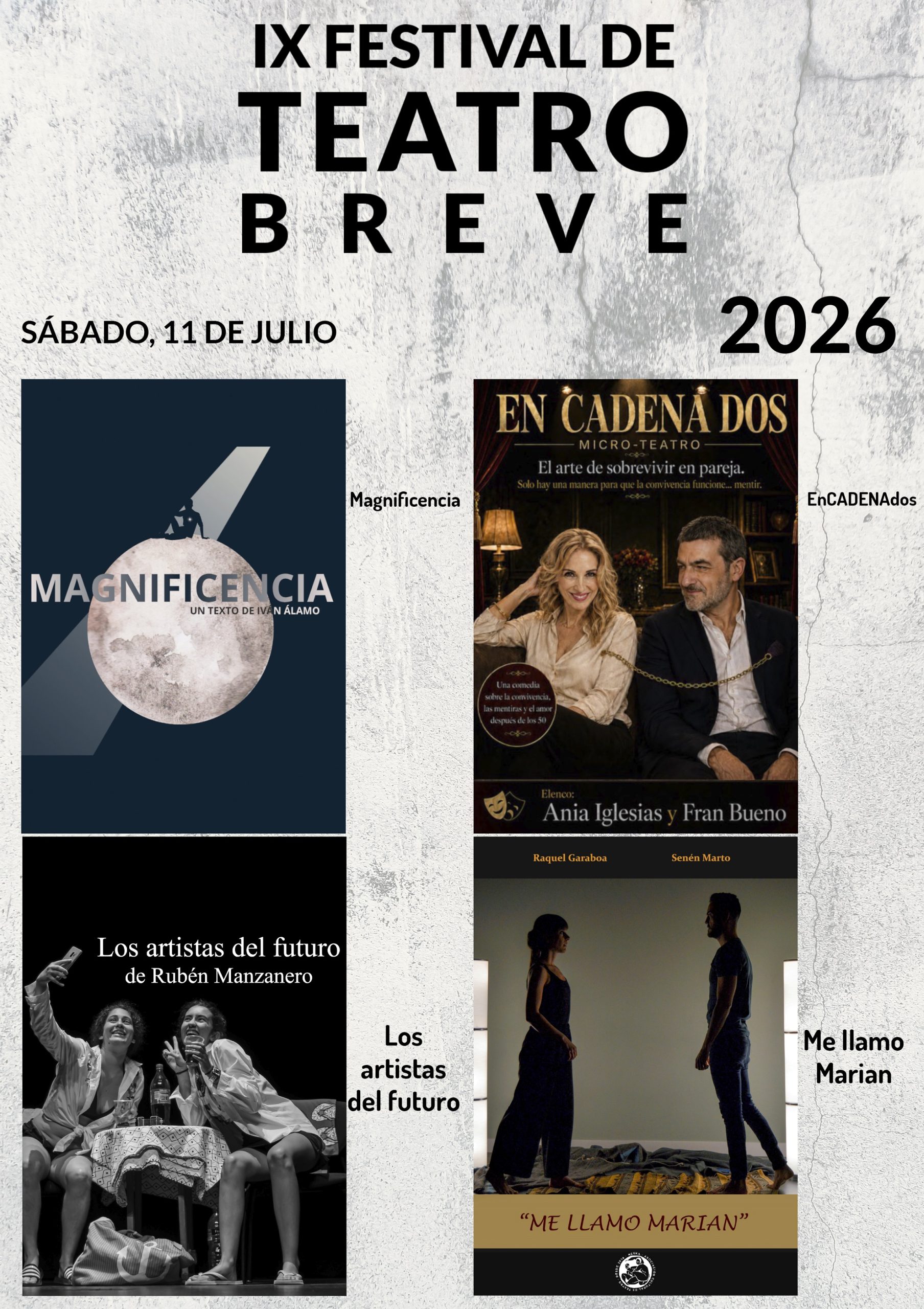 9 Festival de teatro breve - Sábado 11 - Poster