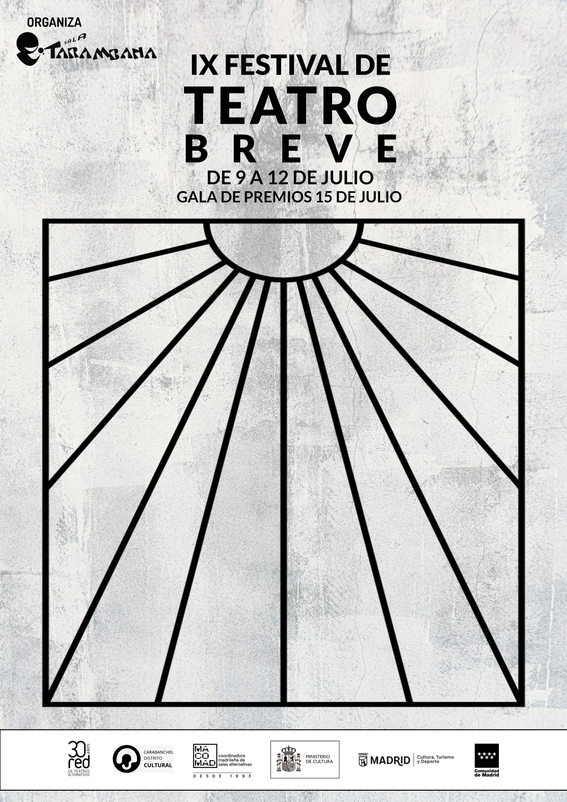 9 Festival de teatro breve - Gala de premios - Poster