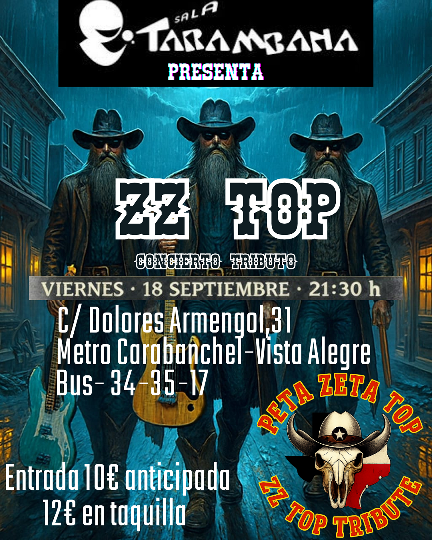Peta Zeta Top - Tributo a ZZ Top - Poster