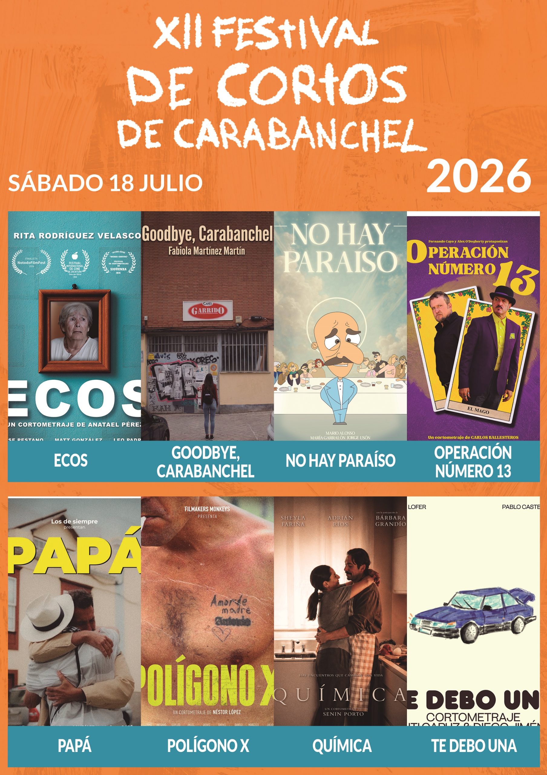 12 Festival de cortos de Carabanchel - Sábado 18 - Poster
