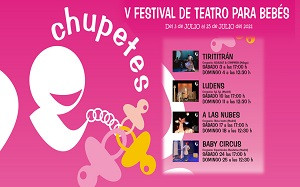 V Festival Chupetes
Teatro para bebés
Del 3 al 25 de julio